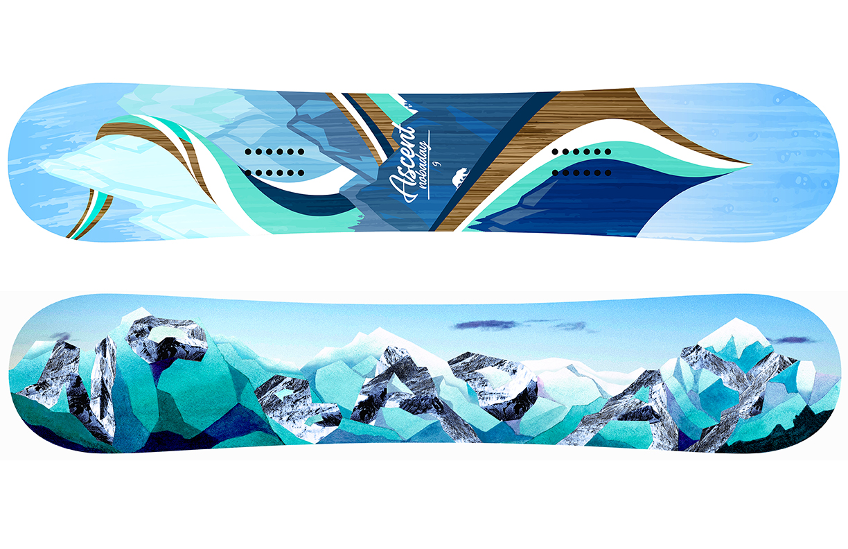 snowboard design open sky