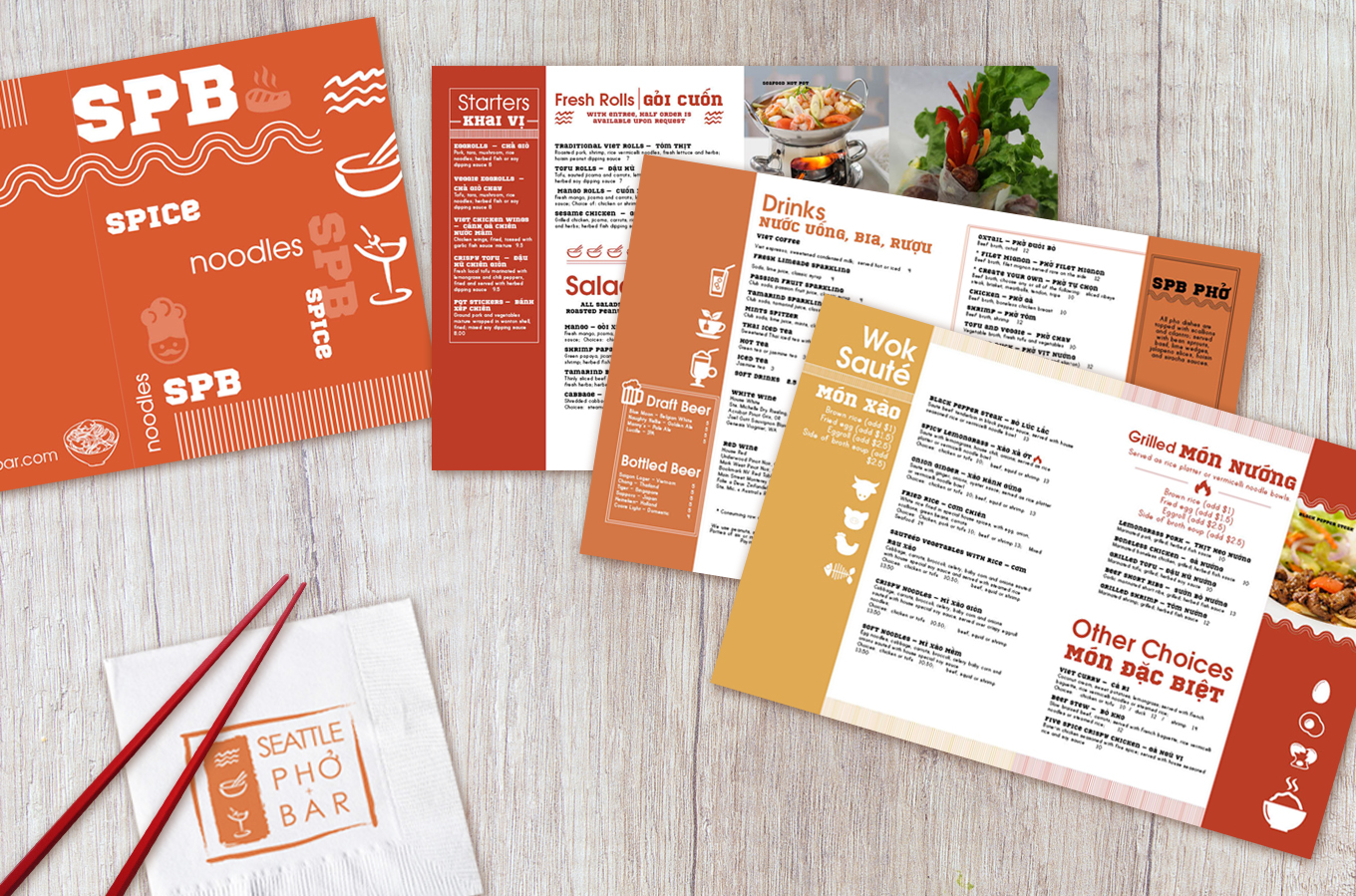 branding design for menu