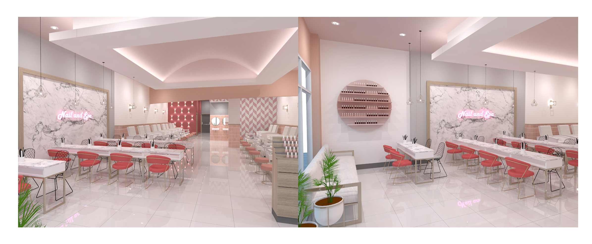 Nail Spa Interior Design